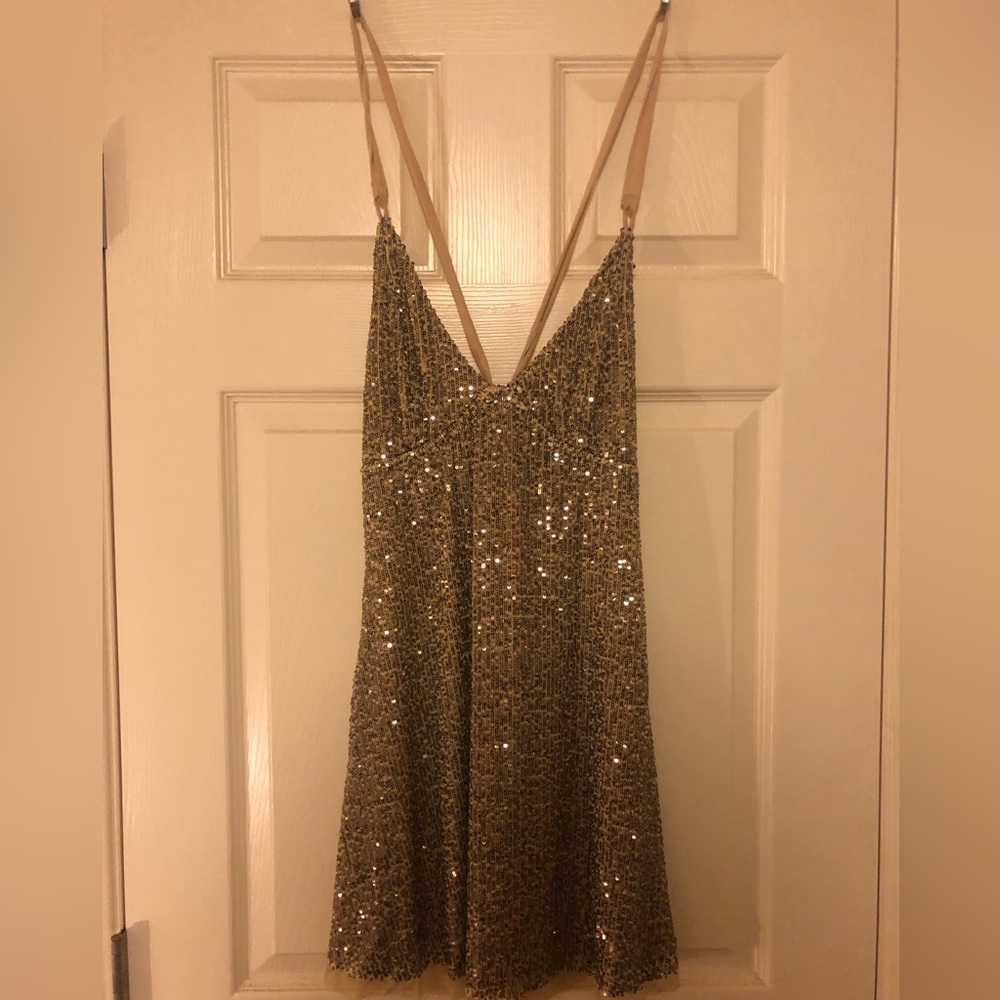 Free People Sequin Mini Dress